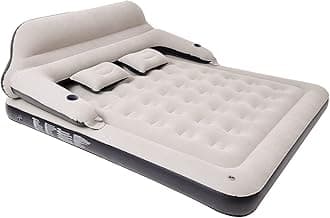 Queen Size Air Mattress Inflatable Bed with Backrest and Pillows,Blow Up Sofabed