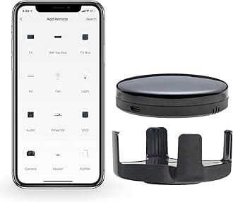 FrankEver Smart IR RF Remote Control, Universal All in One WiFi Blaster Hub for Home Automation, for TV Air Conditioner Curtain Garage, Compatible with Alexa, Google Assistant