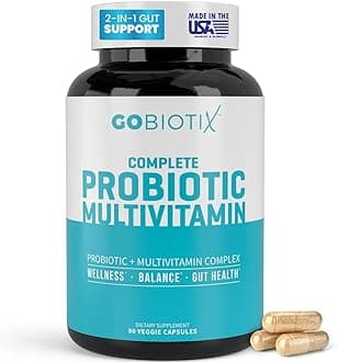 Multivitamin with Probiotics and Digestive Enzymes - 25 Billion CFU - Digestive Health, Probiotics for Women and Men - Gluten Free Pills - 90 Capsules