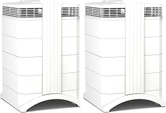 IQAir HealthPro Compact XE Air Purifier - Compact HyperHEPA Filtration for Rooms up to 1240 sq ft - Allergens, Smoke, Dust, Mold, Pet Dander, Swiss Made, WiFi Enabled (2/pack)