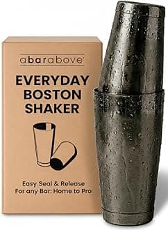 A Bar Above Professional Boston Shakers Set, 18oz and 28oz, Weighted Cocktail Shaker Set, for Bartenders, Pro Bar Shaker, Made from Premium Stainless Steel 304
