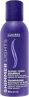 Clairol Professional Shimmer Lights Purple Shampoo| Neutralizes Brass & Yellow Tones | For Blonde, Silver, Gray & Highlighted Hair