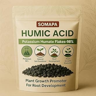 Humic Acid Organic Soil Conditioner And Fertilizer For Plants || Organic Plant Food for Garden, Vegetables, Flowers & Houseplants || (200G)