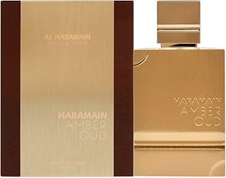 Haramain Al Amber Oud Gold Edition for Unisex - Arabian Perfume for Women & Men - Long Lasting Fragrance with Bergamot, Jasmine, Patchouli, Musk, Vanilla Notes - Arabic Eau de Parfum Spray - 3.33 oz