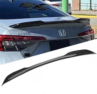 AUTOXBERT Spoiler Wing Compatible with 2022 2023 2024 2025 Honda Civic Sedan ABS Sport Rear Trunk Spoiler Wing for Honda Civic Sedan Accessories (Glossy Carbon Fiber)
