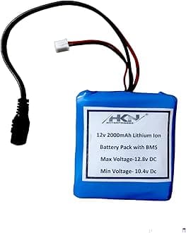 12V 2000Mah 3600Mah 4000Mah 6000Mah 8000Mah Lithium Ion Rechargeable Battery Pack for GPS Pod P Sp/DVD/Mp4 CCTV Camera Dvr Backup Tablet Pc Project Work Industrial Equipment(6000Mah)