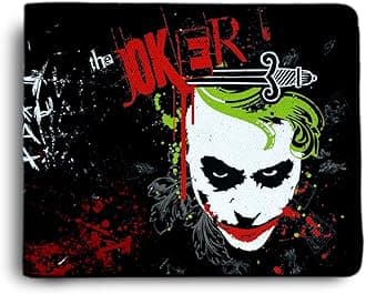 ShopMantra The Joker Printed Pu Leather Wallet for Men's