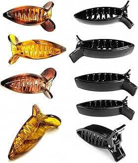 Medium-Size Multi Color Imported Acrylic Material Butterfly Hair Clips For Women Clutchers Banana Hair Clips 6 Pcs