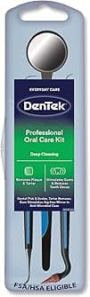 Professional Oral Care Kit | Removes Plaque & Tartar | Contains Dental Pick, Scaler, Mirror, and Gum Stimulator