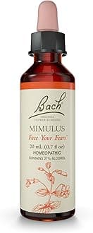 Bach Original Flower Remedies, Mimulus - Face Your Fears - Natural Homeopathic Flower Essence for Emotional Balance - Vegan, Gluten Free, Sugar Free - 20mL Dropper