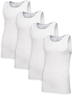 Mens Tag-Free Cotton Undershirts