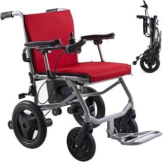 Klano KL40 - Lightest Foldable Electric Wheelchair (Only 30lbs) – Travel Size, Detachable Battery, Airline Approved, User-Friendly, 10 Mile Cruise Range, Ultra-Light & Easy Setup for Travel (Model3)
