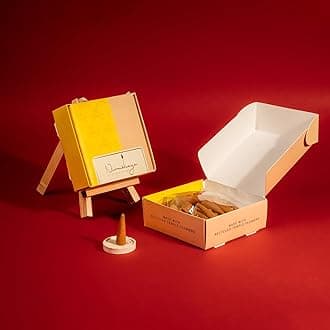 Nirmalaya Jasmine Incense Cones | Handmade, Organic, Charcoal-Free & Bamboo-Less | Made from Recycled Flowers | Long-Lasting Fragrance | Pack of 40 Cones, 100g | for Home, Yoga, Meditation & Rituals