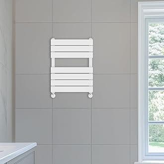 NRG 650 x 500 mm Designer Flat Panel Heated Towel Rail Radiators Gloss White Bathroom Radiator