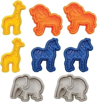 Mrs. Anderson’s Baking Animal Cracker Cookie Cutters, BPA Free, Set of 8