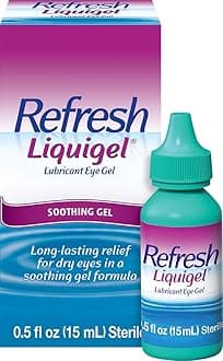 Refresh Liquigel Lubricant Eye Gel, Drops For Dry Eyes, 0.5 Fl Oz Sterile