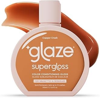 - Supergloss Color Conditioning Gloss With Dispensing Pump – Hydrating Semi-Permanent Color Hair Gloss & Shine Boost – Vegan, Cruelty-Free – 6.4 fl oz - Copper Crush - Bright Copper