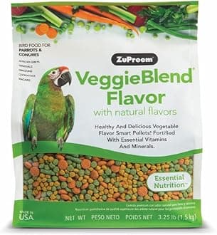 Zupreem Veggieblend Flavor ,Food For Parrots & Conures 3.25 Lb (1.47 Kg)