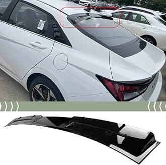 FITS 2021+ HYUNDAI ELANTRA GLOSSY BLACK V STYLE REAR WINDOW VISOR ROOF SPOILER