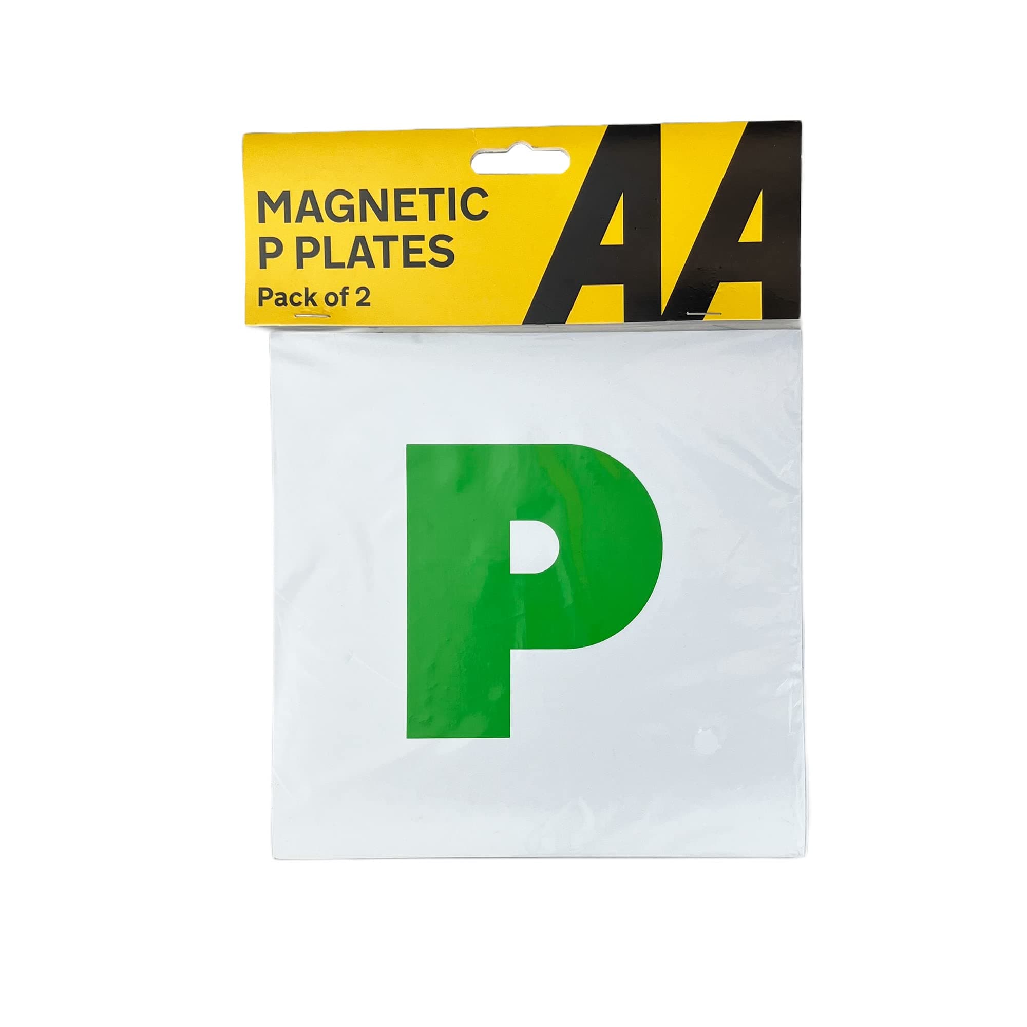 AA AA0347 Magentic P Plates, White, 1 pair