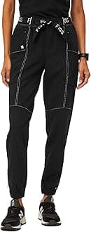 FIGSWinton High Waisted Cargo Jogger Scrub Pants for Women — High Rise, Classic Fit, 7 Pockets, Anti-Wrinkle