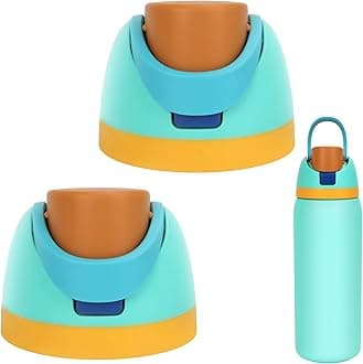 Replacement Lid for OwalaFreesip, 2 PCS One Button Water Bottle Top Replacement Cap Compatible with Owala 16oz 24oz 32oz 40oz, BPA-Free, No Water Leakage Replace ment Accessories for Owala,Green