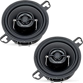 PIONEER A-Series TS-A878 3.5” 2-Way Speakers (Pair) – 60W Max, Balanced Sound + Smooth Treble, Great Stock Replacement, Easy Installation