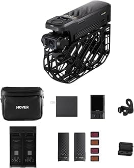 HOVERAir X1 PROMAX 8K Action Flying Camera, Foldable Drone with Camera with 26Mph Follow Speed, 15+ Fully Automatic Flight Modes, Fly Anywhere with OmniTerrain, SmoothCapture 2.0(Cycling Combo)