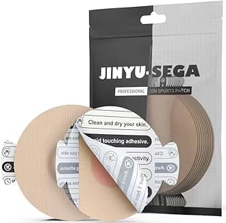 Sensor Patches for Guardian 4,Libre 3 & Lingo, G7 & Stelo, 30pcs Easy-Peel Pre Cut Backing Adhesive Patches,Waterproof and Breathable Overpatches,No Glue in Center for 14+ Days (Nude)