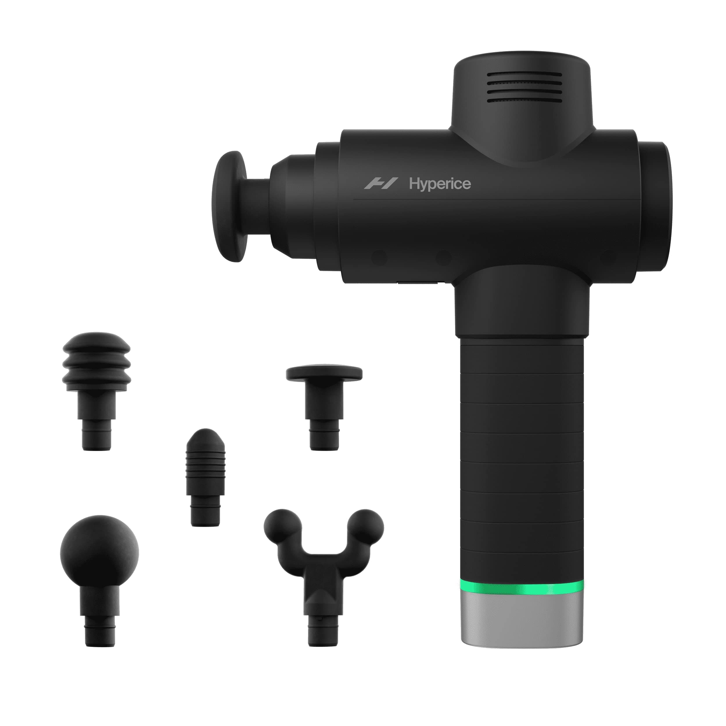 Hyperice Hypervolt 2 Pro - Featuring Quiet Glide Technology - Handheld Percussion Massage Gun - 5 Speeds, 5 Interchangeable Heads - Helps Relieve Sore Muscles and Stiffness