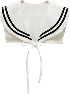 Sailor Collars Scarf for Women Top Fake Collar Necklaces Shawl wraps Match Sweater Shirt Dress