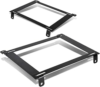 DNA MOTORING SBK-LM-RSX Pair of Low Mount Tensile Steel Seat Brackets Compatible with 02-06 RSX