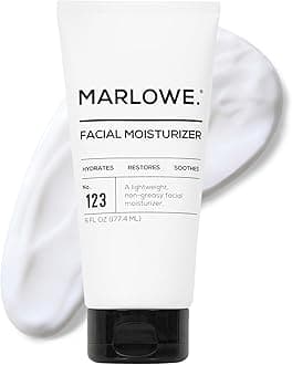 MARLOWE. No. 123 Men's Facial Moisturizer 6 oz | Lightweight Daily Face Lotion for Men | Best for Dry or Oily Skin | Made with Natural Ingredients & Anti-Aging Extracts