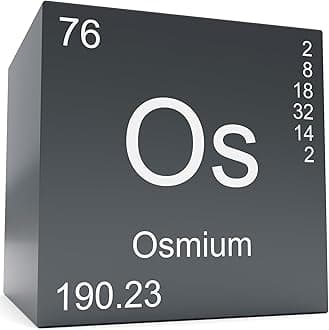High-Purity Osmium Cube, 99.95% Purity, 0.39in, Blue, Specialty Metal