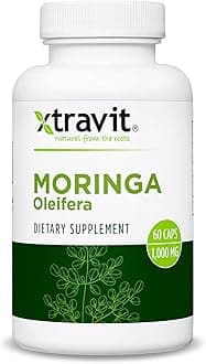Moringa Oleifera Supplement – Natural Superfood for Men & Women - Pure Leaf Extract Supplements - Vegan, Non-GMO, Gluten-Free, Sugar-Free, No Fillers, 1000mg, 60 Capsules