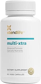 Multi-Xtra, Advanced Multivitamin & Mineral Supplement for Women, Men, Children - 42 Bioavailable Vitamins, Minerals, Antioxidants & Herbs for Heart, Energy, Immune Support, 60 Tablets