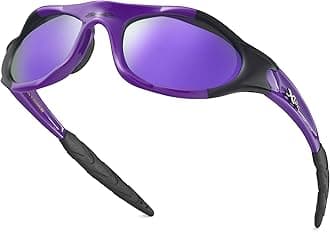 X LOOP Youth Sports Polarized Sunglasses for Boys Kids Teens Age 8-16 Baseball Wrap Around UV400 Glasses