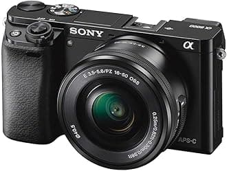 Sony Alpha a6000 Mirrorless Digital Camera 24.3MP SLR Camera with 3.0-Inch LCD (Black) w/16-50mm Power Zoom Lens