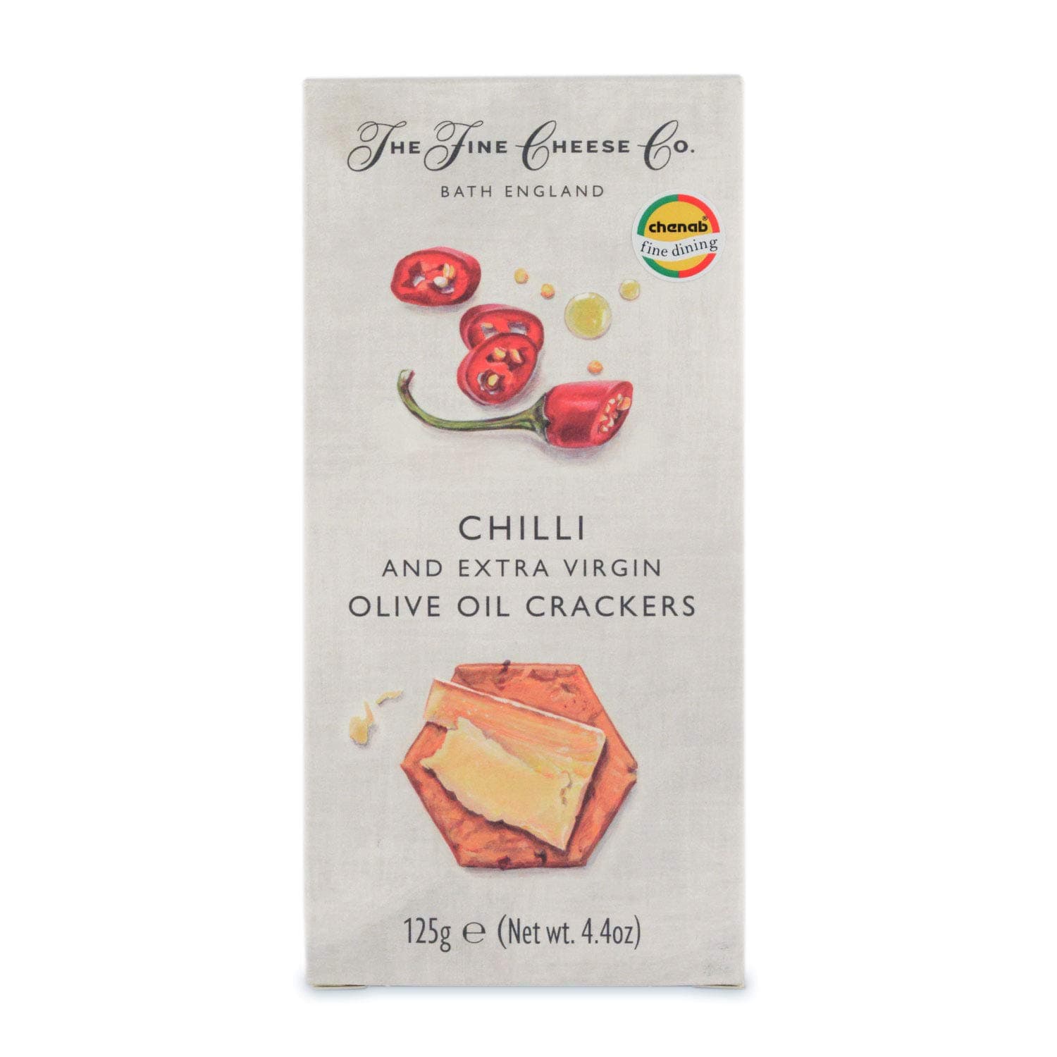 The Fine Cheese Co. Crackers With Chilli And Extra Virgin Olive Oil,125G|Product Of Uk |
