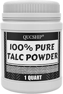 Qucship Ultra-Pure, Fine Talc Powder, Odorless & Sweat-Removing Talcum Powder, Quality Talc Powder for Industrial Automobile Tire Lubrication, Affordable Talc Thickener for Paint, Coating, Etc