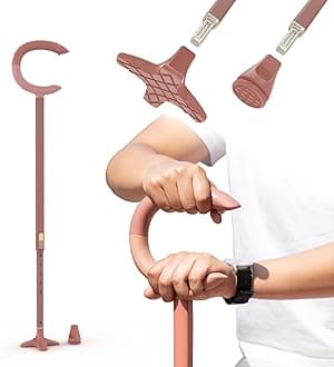 Michael Graves C Grip Walking Cane for Men and Women - Premium Walking Stick for Stability and Style - Lightweight Adjustable Cane - Walking Sticks for Seniors & Adults