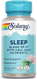 Sleep Blend SP-17 | Herbal Blend w/Cell Salt Nutrients to Help Support Healthy Sleep & Relaxation | Non-GMO, Vegan | 100 VegCaps