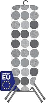 Pulse Ironing Board | Made in Europe | Patent Space Saving Smart Hanger Iron Board for Easy Storage | Lightweight, 4 Layer Cover, 4 Legs, for Dorm, Laundry Room, or Small Spaces(43x13-35)