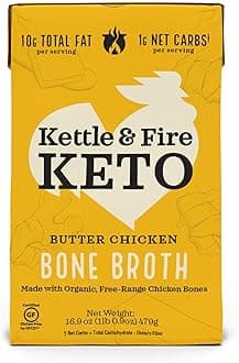 Kettle & Fire Butter Chicken Bone Broth, 16.9 OZ