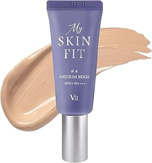 My Skin Fit BB Cream (Medium Beige) Korean Blemish Balm Youthful Appearance with Adenosine & Collagen Booster 0.67 fl oz