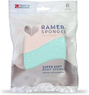 Ramer Shower Sponge - Super Soft Body Sponge Small (Mint)