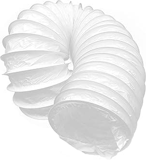 H&C VENT PVC Flexible Hose for Exhaust Gas Air Duct – Ventilation Outlet Flexible Hose for Air Conditioning, Hot Air Supply System (Diameter 125 mm – 1M)