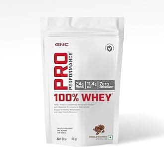 Pro Performance 100% Whey Protein Powder | 35 Gm | 1 Serving | Boosts Strength & Endurance | Builds Lean Muscles | Fastens Muscle Recovery | 24g Protein | 5.5g BCAA | Chocolate Supreme