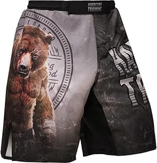 Hardcore Training Fight Shorts Men's Boxing MMA Combat BJJ Grappling Fitness Muay Thai Kickboxing No Gi UK Alpha Regular