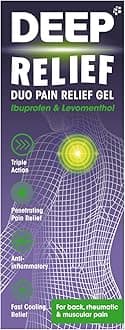 Deep Relief Duo Pain Relief Gel - Triple Action Relief From Back, Rheumatic & Muscular Pain, 30 g (Pack of 1)